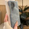 Cowboy Jeans Stoff Rüstung Rahmenloses Case Für Samsung S25 S24 S23 S22 Ultra Hülle Candy Denim Schutz Hülle Harte Handyhülle