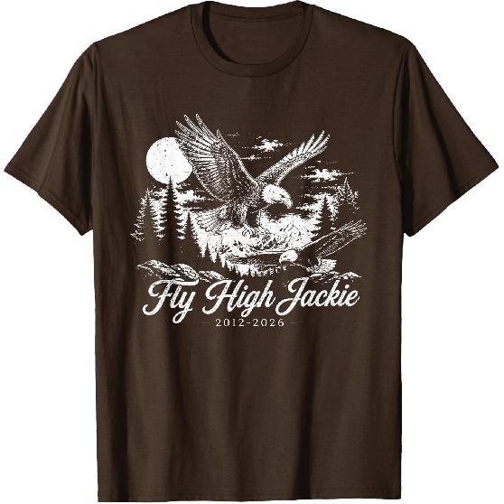 Fly High Jackie, Jackie and Shadow Bald Eagle T-Shirt