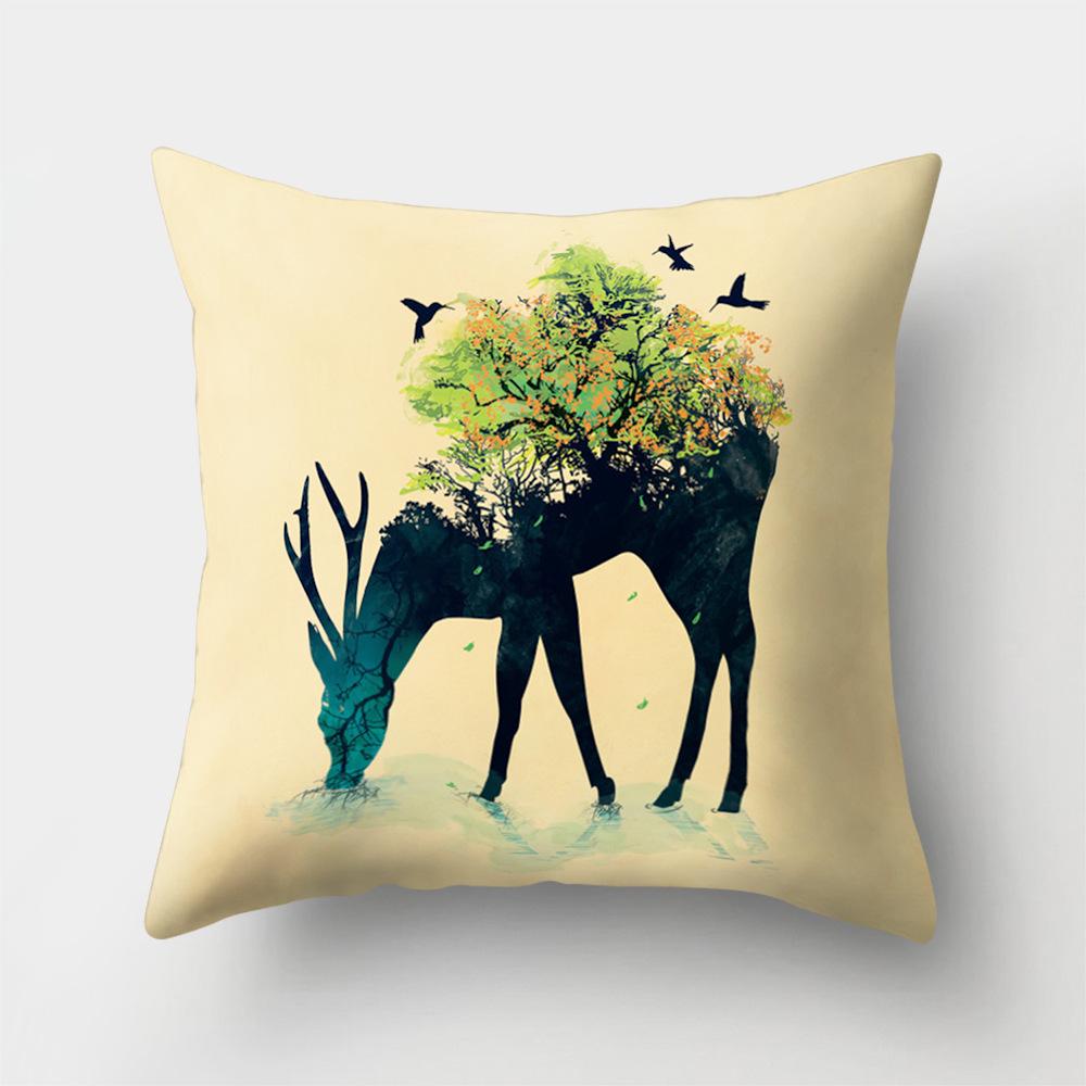 

Подушка для сиденья Laitu Офисная подушка Подушка-животное Наволочка для диванной подушки Автомобильная поясничная подушка 45 * 45 without pillow core