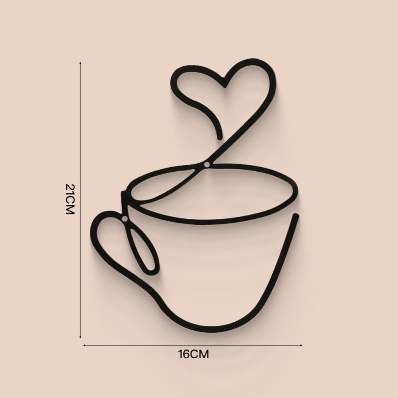Custom Iron Coffee Wall Art - Indoor Cafe Decoration