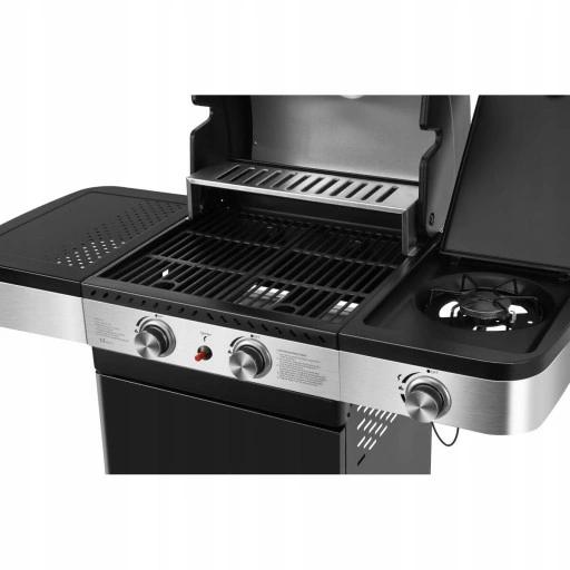 Grill Gazowy El Fuego Brockton 2+1 8,5Kw Żeliwo!