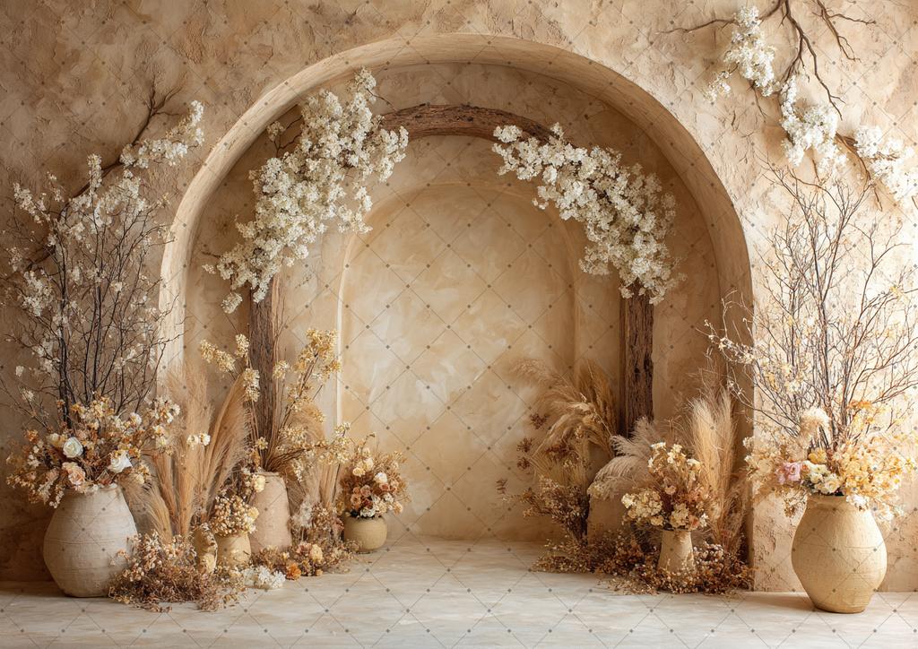 Photography Background Boho Floral Room Window Adult Birthday Wedding Maternity Portrait Decor Backdrop Photo Studio