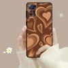 Fashion Brown Love Wood Grain Texture Case For Xiaomi Redmi Note 11t 11s 11 10 8 Pro 9 9s 9t 8t For Mi 10 8 9a 9c 10c 12c K60