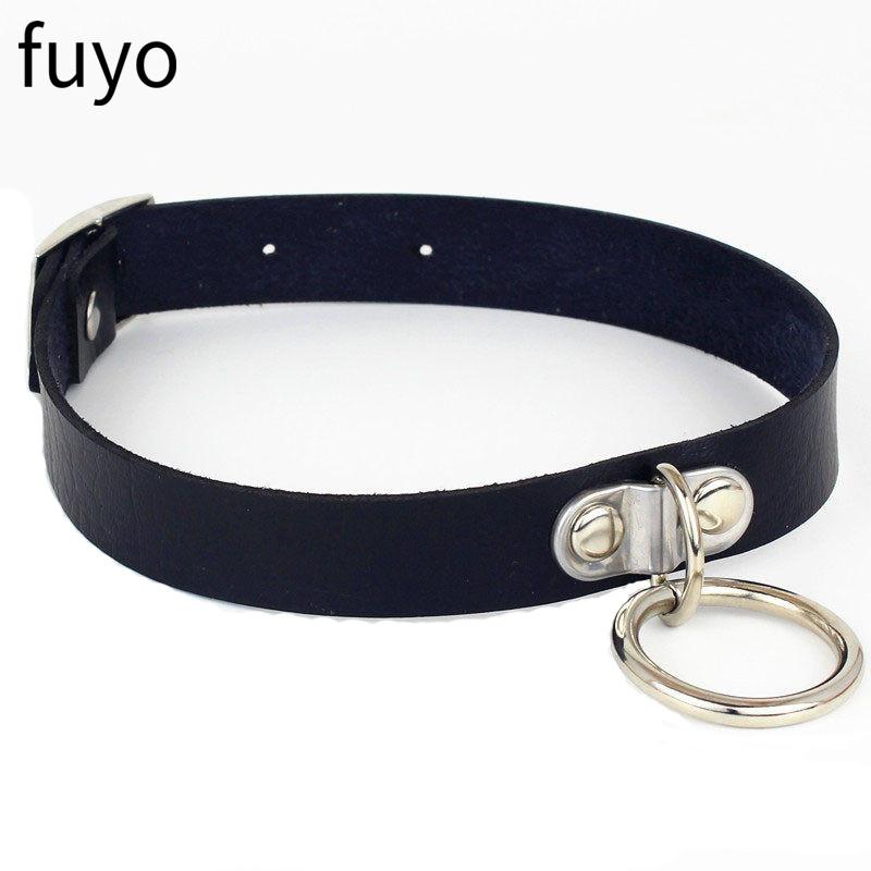 Woman Black Punk Choker Collar Necklace Pu Leather Goth Rivets Choker Necklace Pendientes Party Club Sexy Gothic Femme Jewelry