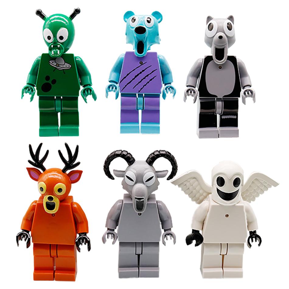 

6Pcs/Set Hot 99 Nights In The Forest Deer Wolf Have Light Figure Decoration Collection Birthday Halloween Christmas Gifts Toys