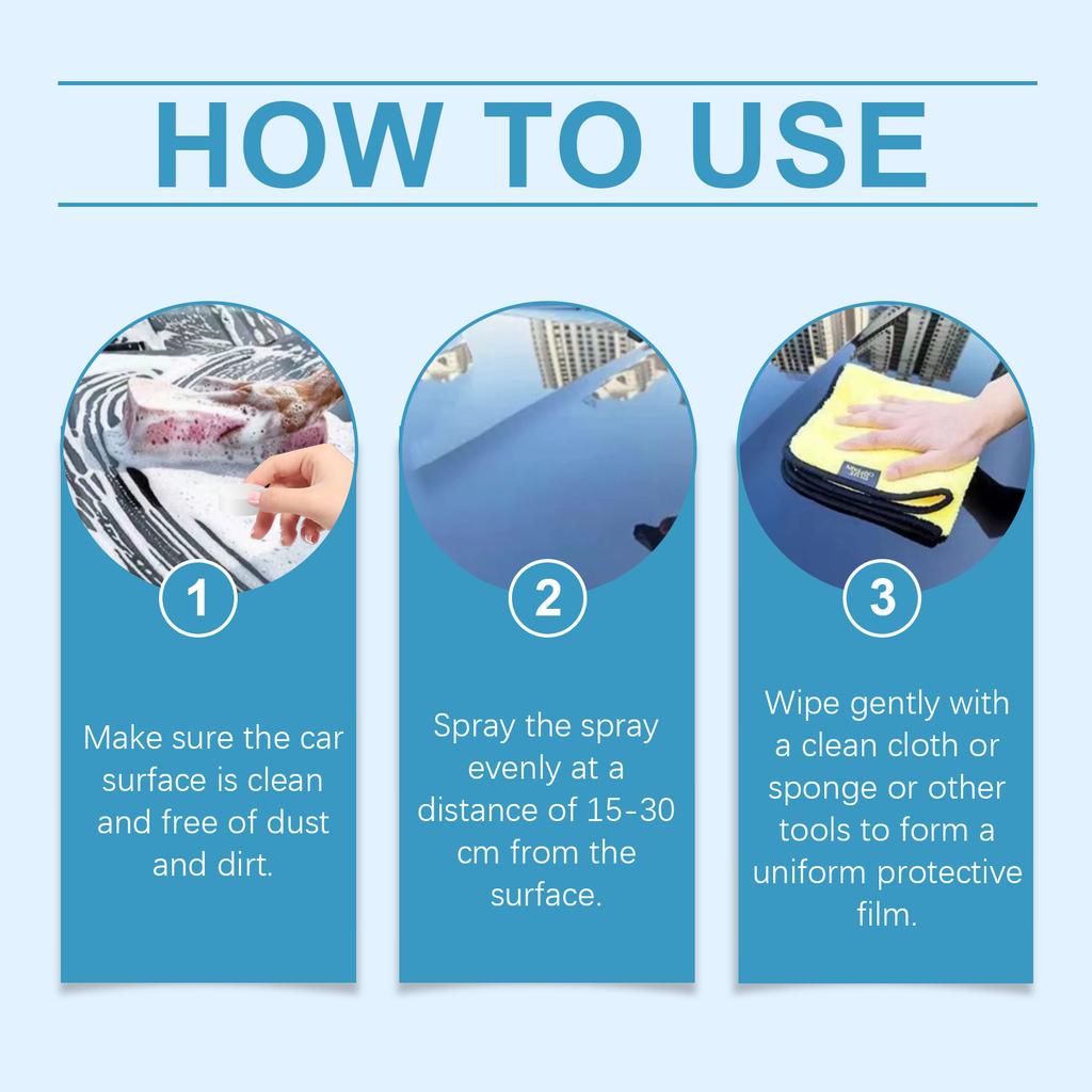 Car Coating Spray Auto Crystal Hydrophobic Layer Polishing Renovation Paint Coating Agent Car Polish Nanos Coatings Car Maintena