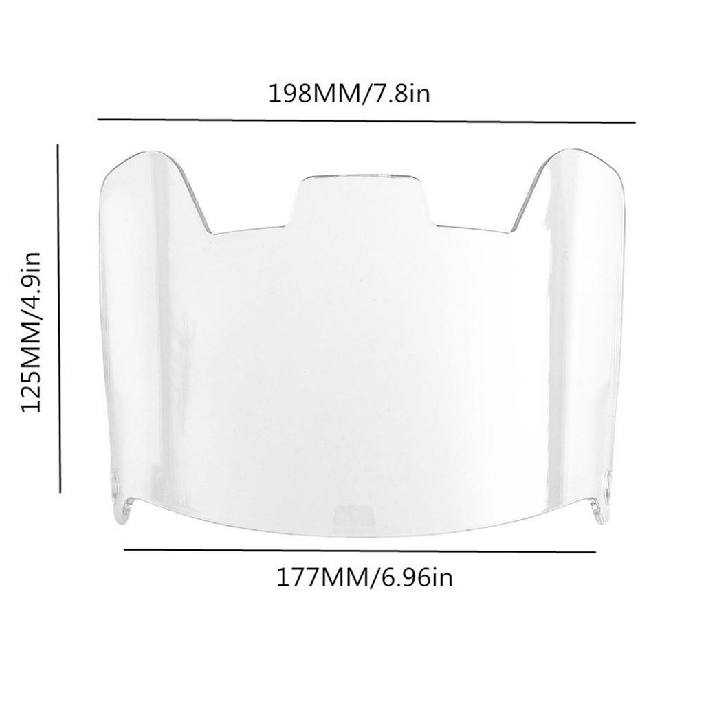 Wizjer Piłkarski Ochrona Oczu Wytrzymałe Zamienne Akcesoria Lekki Wizjer Piłkarski do Ochrony Oczu Pasuje do Kasków Dziecięcych, Młodzieżowych, Dorosłych