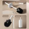 1 Set Soft Bristle Plastic Toilet Cleaning Brush Splash Proof Handle Toilet Brush With Base Bathroom Toilet Cleaning Tools