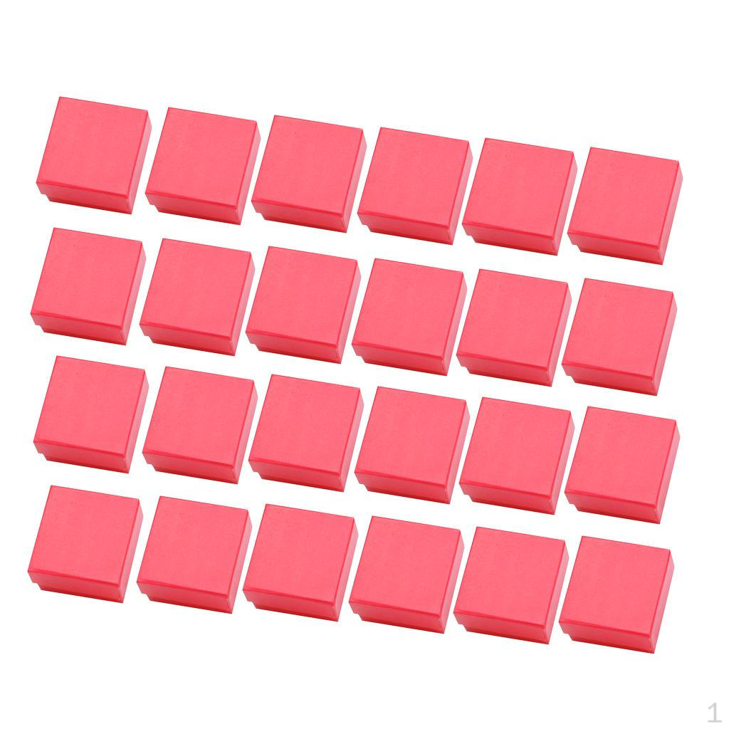 24 Piece Jewelry Boxes 5 Cardboard Box 5x5x3.