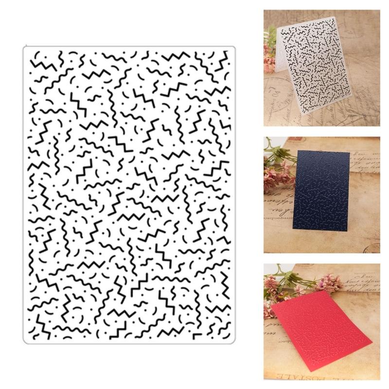 Fakturowana Teczka do Wytłaczania Rękodzieło Papierowe Szablony do Wytłaczania Szablony do Rękodzieła dla Dzieci Tworzenie Kartek Scrapbooking Album na Zdjęcia