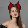 Plush Bat Ear Headband Halloween Bat Costume Accessory for Party Use
