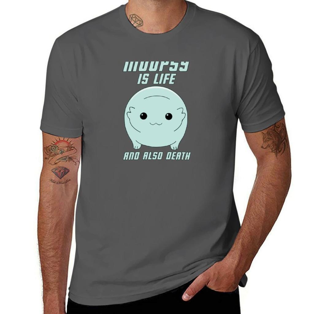 Moopsy Is Life And Also Death (Light Text) Tshirt Work Basic Short Sleeve Top