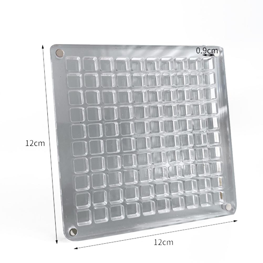 Multi Functional Transparent Acrylic Box for Storing Shells and Crystals Designed with a Convenient Magnetic Locking System