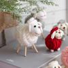 Christmas Tabletop Festive Tree Decor Felt Sheep Modern Design Parties Holiday