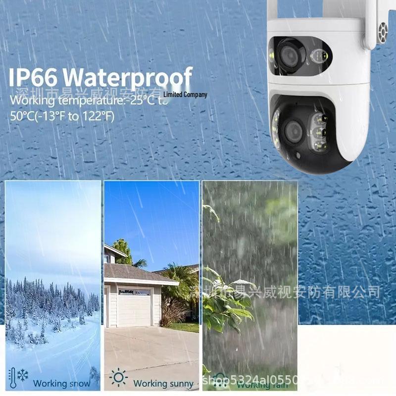 

Камера Cloud Ant 360° WiFi з двома екранами для HD віддаленого моніторингу з повнокольоровим освітленням 32GB Memory Card (Single Card)