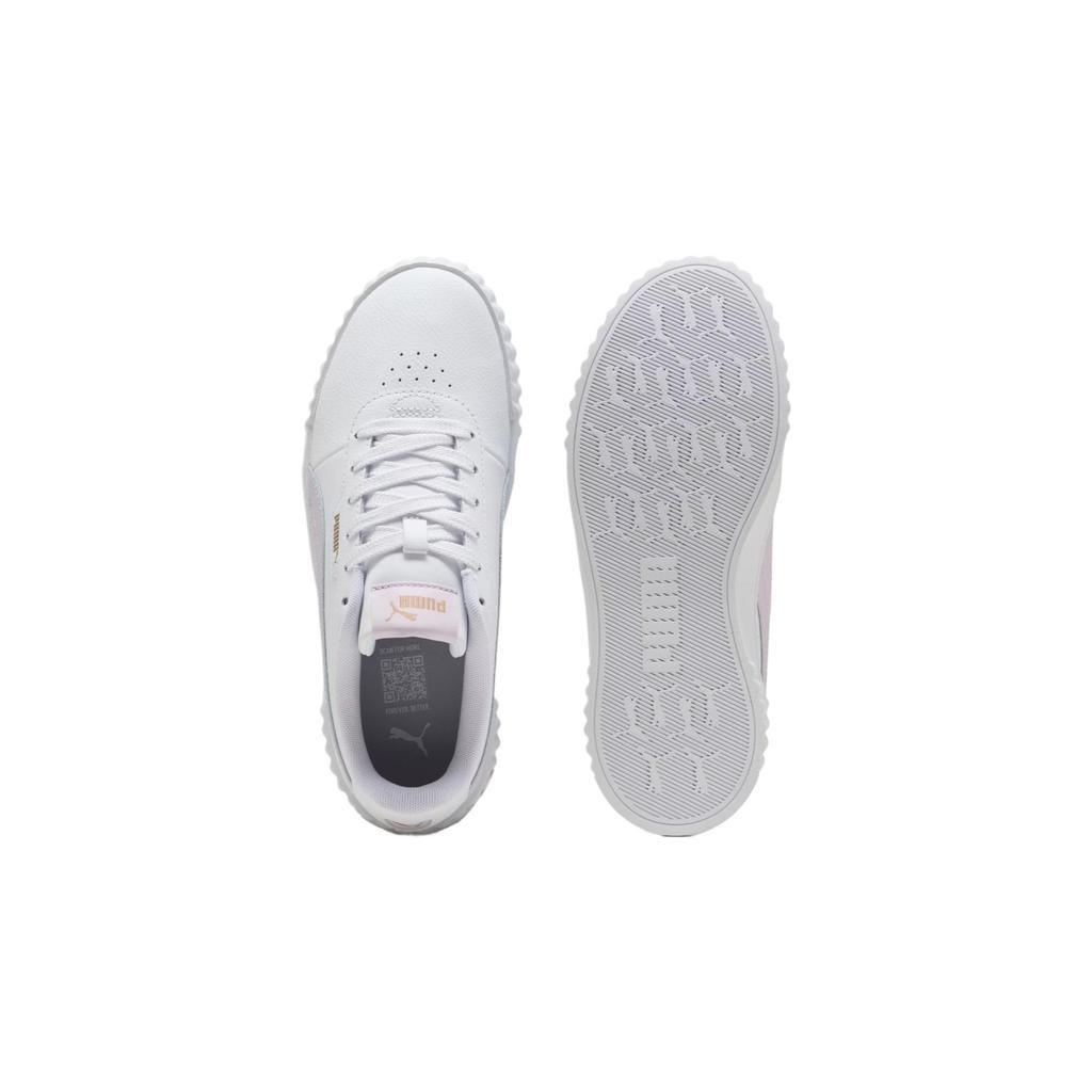 Puma Carina 3.0 White Lilac Frost Women Sneakers Gold 400365-11