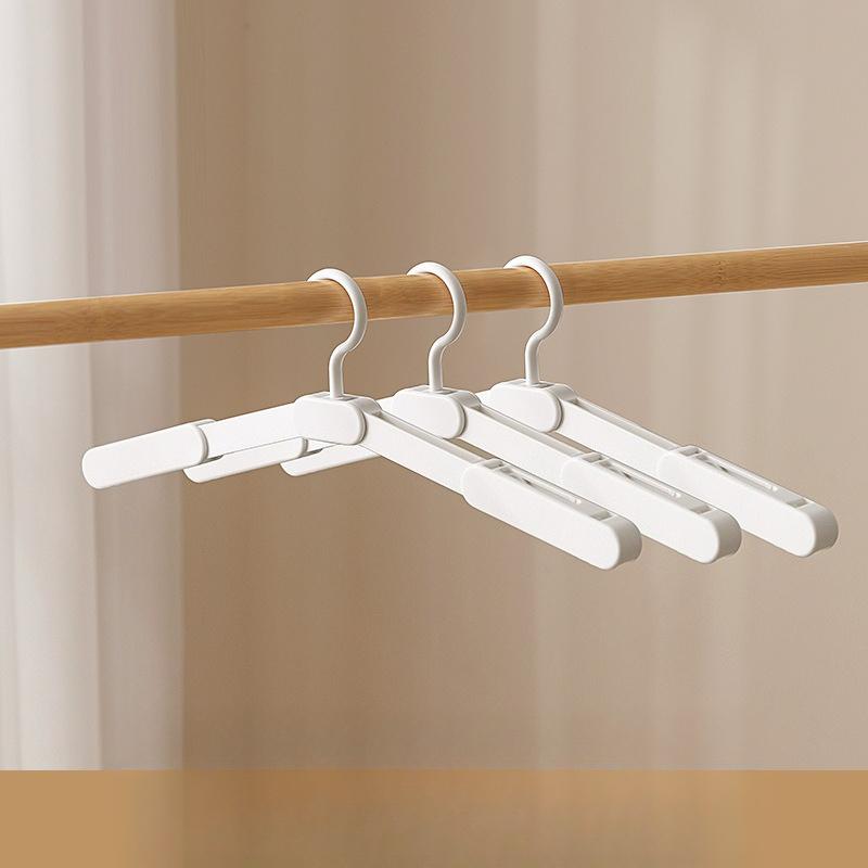 Wholesale of Travel Hangers, Portable, Anti-slip, Thickened, Seamless Folding Hangers with Windproof Household Trouser Racks