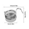 304 Stainless Steel Tea Coffee Strainer Filter With Base For Loose Leaf Tea Easy To Clean Kung Fu Tea Fine Mesh Tea Filter