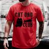 Summer Unisex Tshirt Funny Goth Cat Dad Club Print Tees Oneck Unisex Short Sleeve Casual For Male Tshirt Tops Black Cat Lover Gift