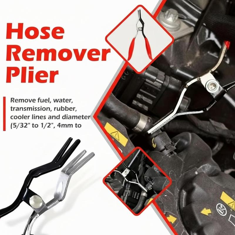 Kit Fascette per Tubi 4pz/Set, Sgancio Linea Carburante, Pinze Sgancio Elettrico per Veicoli, Set di Attrezzi Pinze Rimuovi Tubi