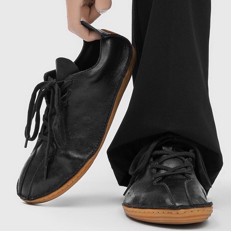 Richangde training shoes men's and women's lazy simple and versatile flat-bottomed casual lace-up shoes 25690 yellow, green-J