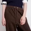 ONLY Women's 2024 Winter Embroidered Straight Leg Casual Pants