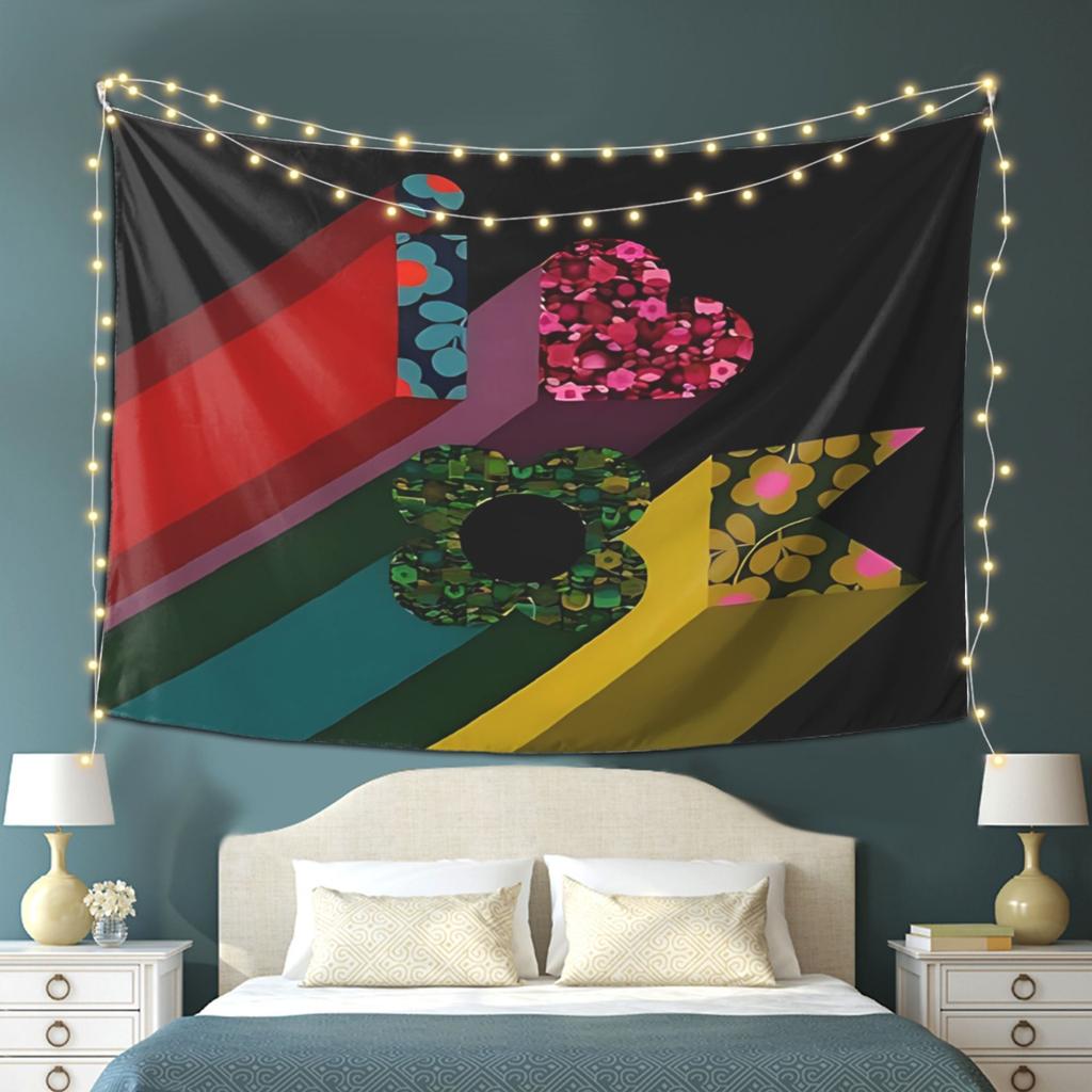 Iheartflower Tapestry, Background Wall Decor, Living Room Bedroom Office Home Wall/Room Hanging Perfect Gift, High Quality