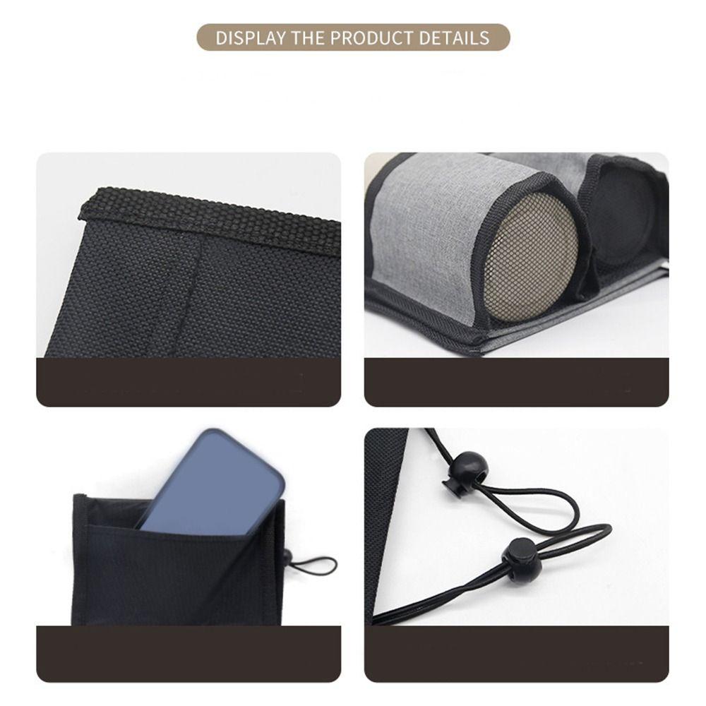 With Zippered Pocket Luggage Travel Cup Organizer Oxford Cup Accessories  Fits Most Roll-On Handles