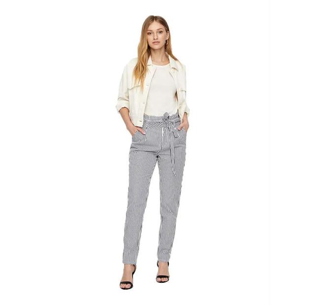 Vero Moda Eva Loose Striped Paperbag Trousers