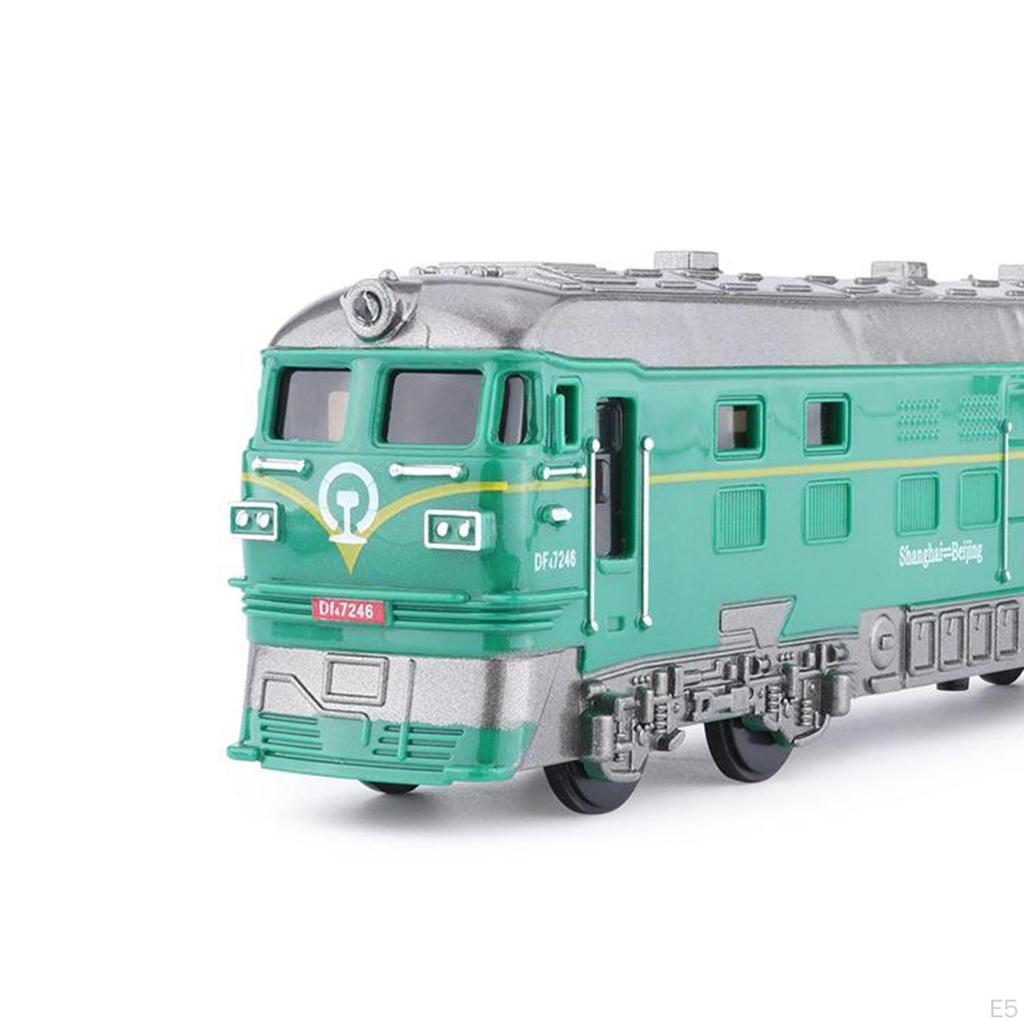 1/8 cast Locomotive Toy with Pull Back Action for Children Gifts