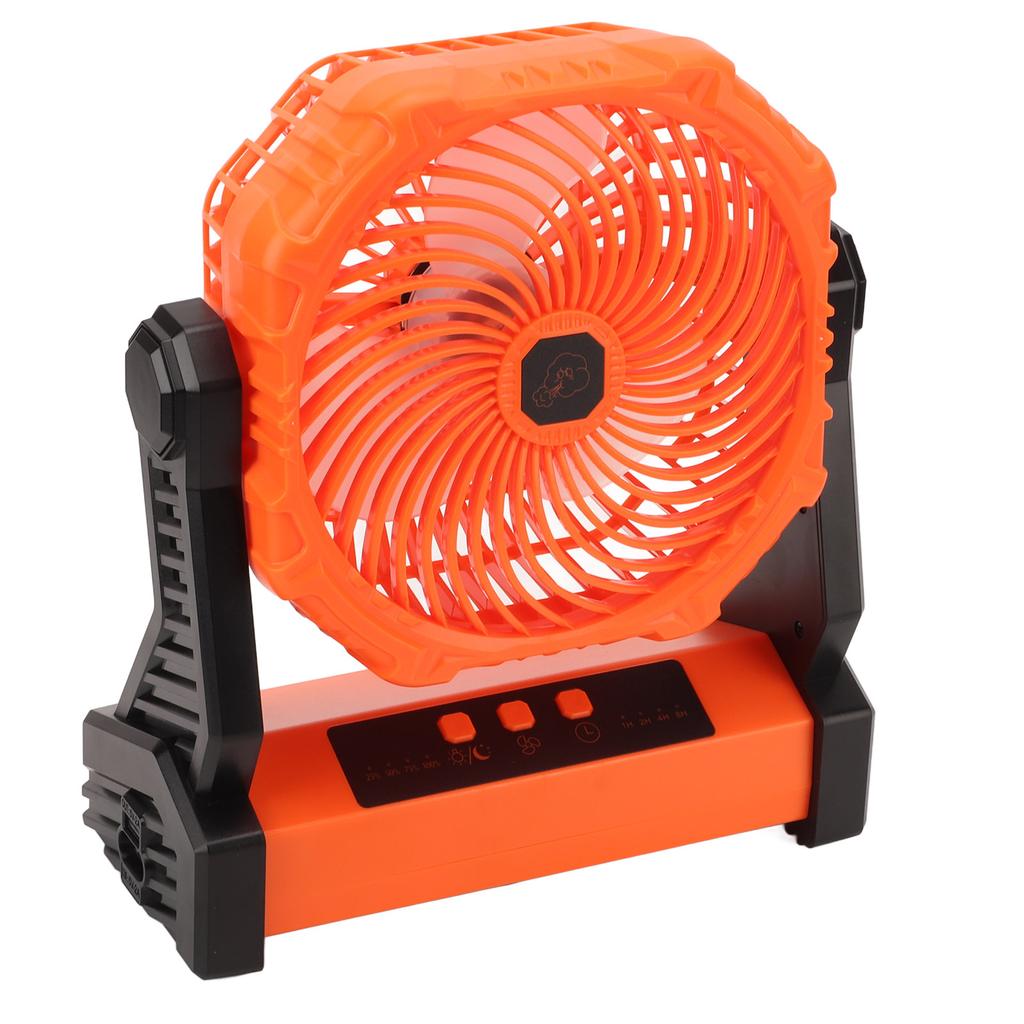 Camping Fan 3 Speed Mode 3 Blades USB Charging 10000mAh 270 Degrees Pivot Tent Fan for Camping Picnic Travel