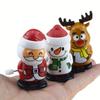 Santa Claus Snowman Figurines Jumping & Walking Clockwork Playthings Party Favors Home Decor Ornament Party Gift
