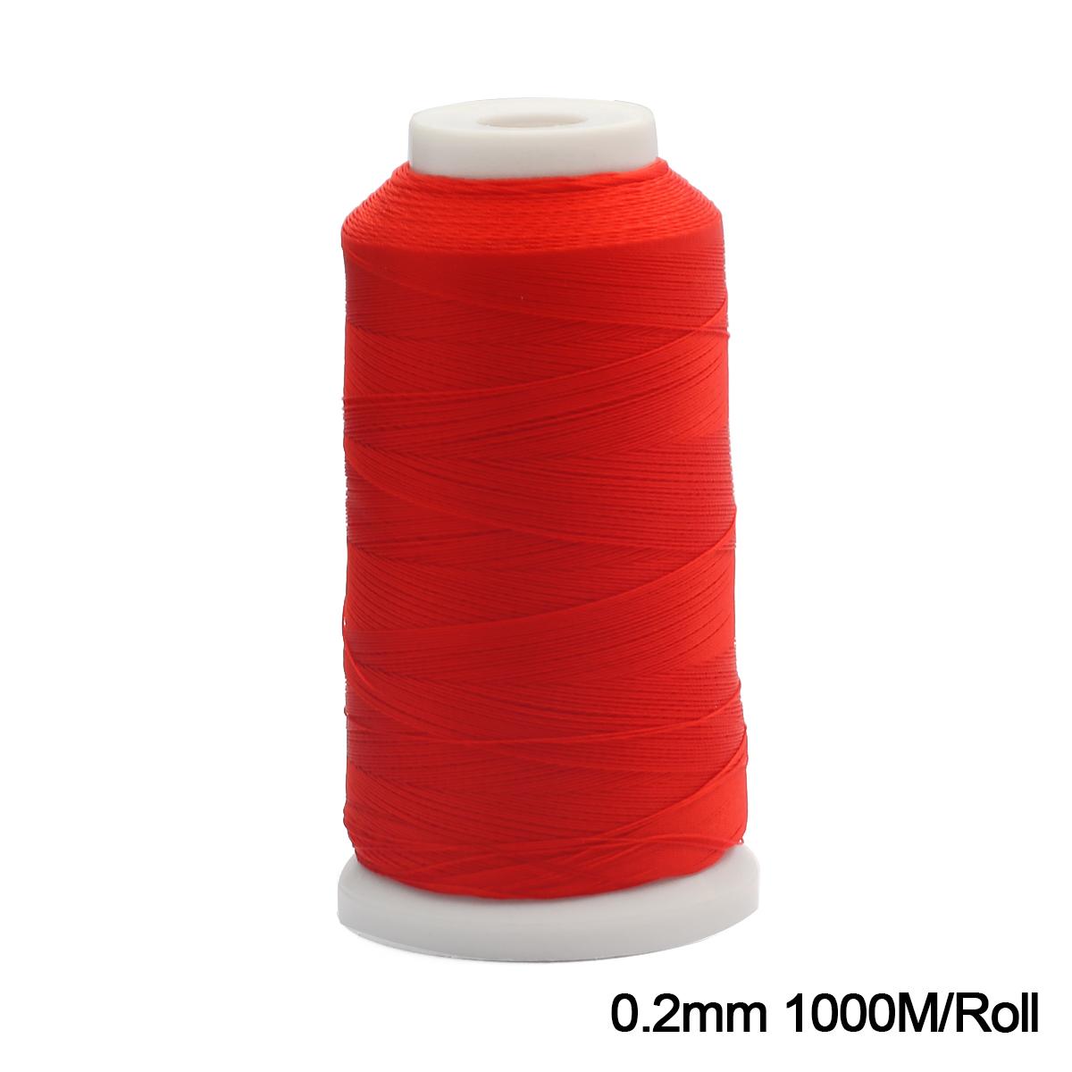 

0,2-2 мм красная вязаная веревка, нить, китайский узел, оплетка макраме, веревка для изготовления ювелирных изделий, браслет, ожерелье 0.2mm 1000M