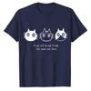 Funny Unisex Women TShirt A Cat Will Be Your Friend But Never Your Slave Shirt  Cat Mom Dad Gift Minimalist Top Cotton Tee