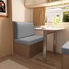 2Pcs/Set Stretch Velvet Sofa Bench Cover Rv Dinette Cushion Covers Soft Sofa Seat Backrest Cover For Rv Camper Car Decor