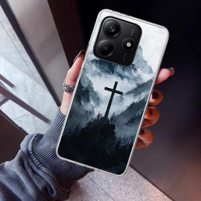 

Чехол для телефона Библия Иисус для Xiaomi Redmi Note 15 14 14S 13 12S 12 Pro Plus 11S 11 10S 10 4G Cover 11E 11T 5G Печать Fundas Redmi N Note 15 Pro Plus