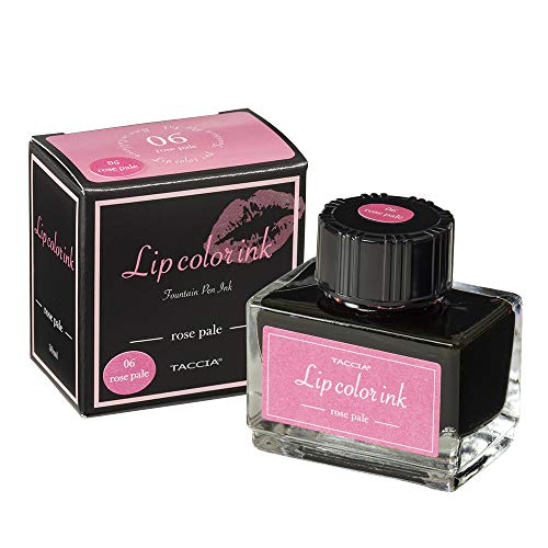 

TACCIA TFPI-WD30-6 Fountain Pen Ink, Water Based Dye, Lip Color Ink, Rose Pail
