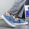 Fashion Designer Skateboarding Men Casual Skate Shoes Blue High Quality Trainers Trend Board Rubber Sole Sport Sneake Walking Casual Sho