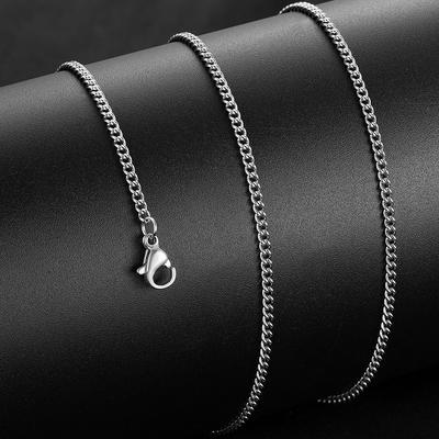 Titanium Steel Jewelry Pendant Side Chain Single Chain Bar Stainless Steel Jewelry with Chain Accessories