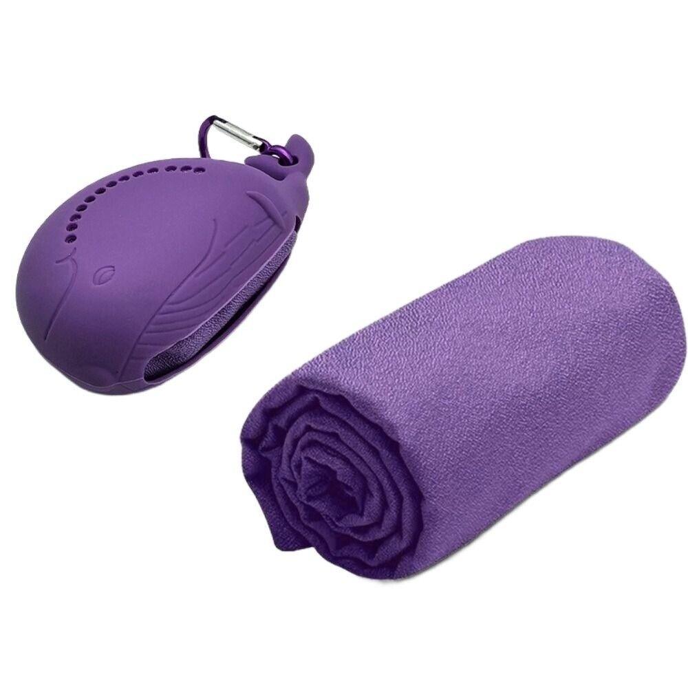 New Microfiber Quick Dry Fitness Cool Towel Mini Silica Gel Quick Drying Towel Towel Silicone Bag Summer