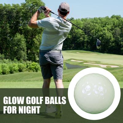 Glow-in-the-dark Golf Ball, Night Practice Fluorescent Golf Ball, Long Lasting Luminous Standard Golf Ball for Night Play, Golf Accessories