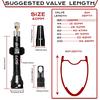 BUCKLOS Bicycle Tubeless Valve 40/44/55/60/80/100MM Bike Valve Cap Bicycle Valves Adapter F/V To A/V Road Bike Presta Valves2