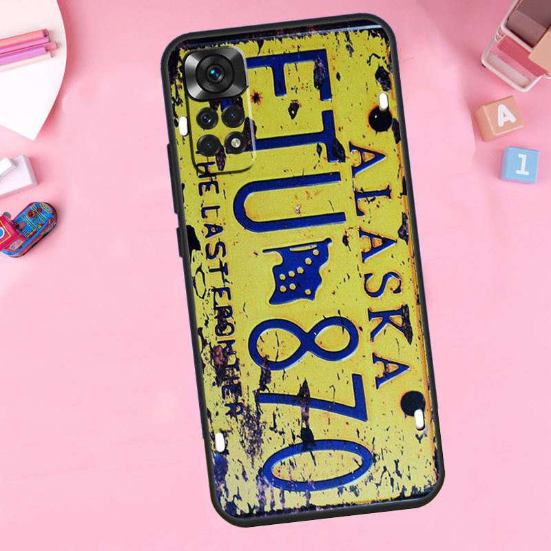 Retro Vintage License For Xiaomi Redmi Note 13 14 9 10 11 12 15 Pro Plus Phone Case For Redmi 15 C 14C 10C 12C 13C