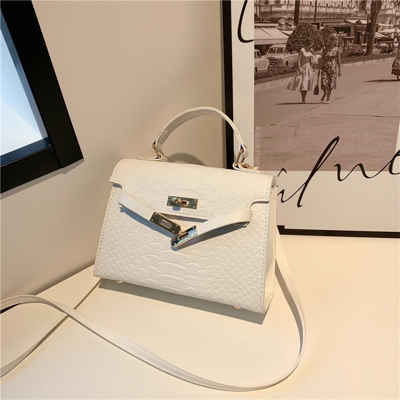 

Популярная модная сумка тренд осень новый иностранный стиль мода одно плечо простая сумка-мессенджер пригородная маленькая квадратная сумка белый