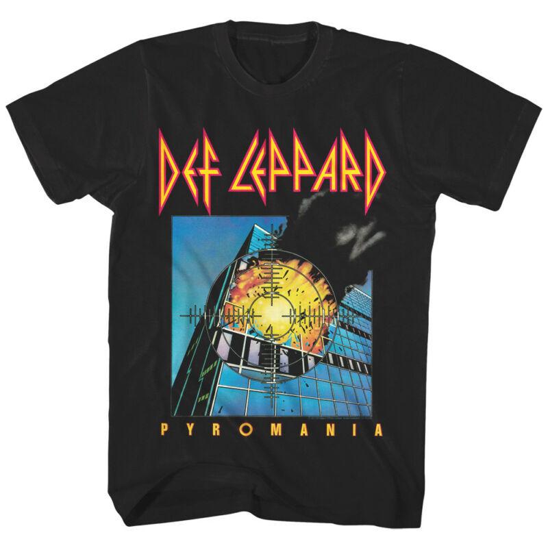 

Мужская футболка Def Leppard Pyromania, футболка с обложкой альбома, мужская рубашка, летняя футболка с короткими рукавами и жевательной футболкой, топы, мужская футболка