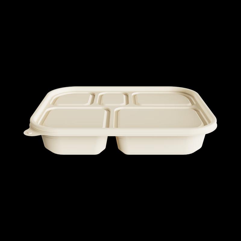 Biologisch abbaubares 5-Fächer-Lebensmittelbehälter-Set