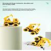 1Pcs Inertia Simulation Truck Toy Engineering Military Fire Sanitation Vehicle With Big Tire For Kids Play Birthday Gift