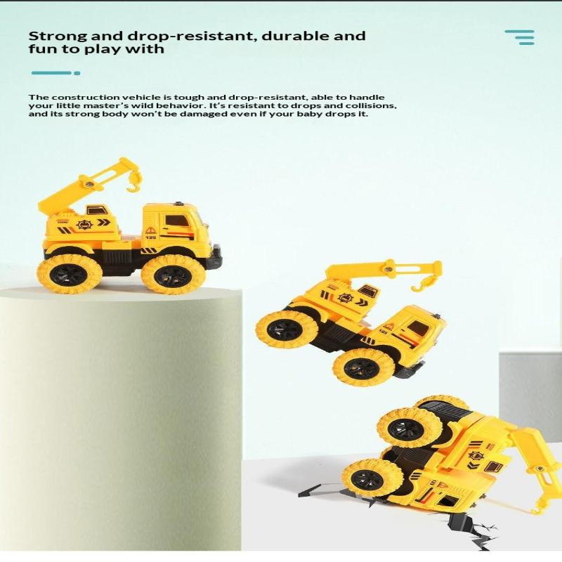 1Pcs Inertia Simulation Truck Toy Engineering Military Fire Sanitation Vehicle With Big Tire For Kids Play Birthday Gift