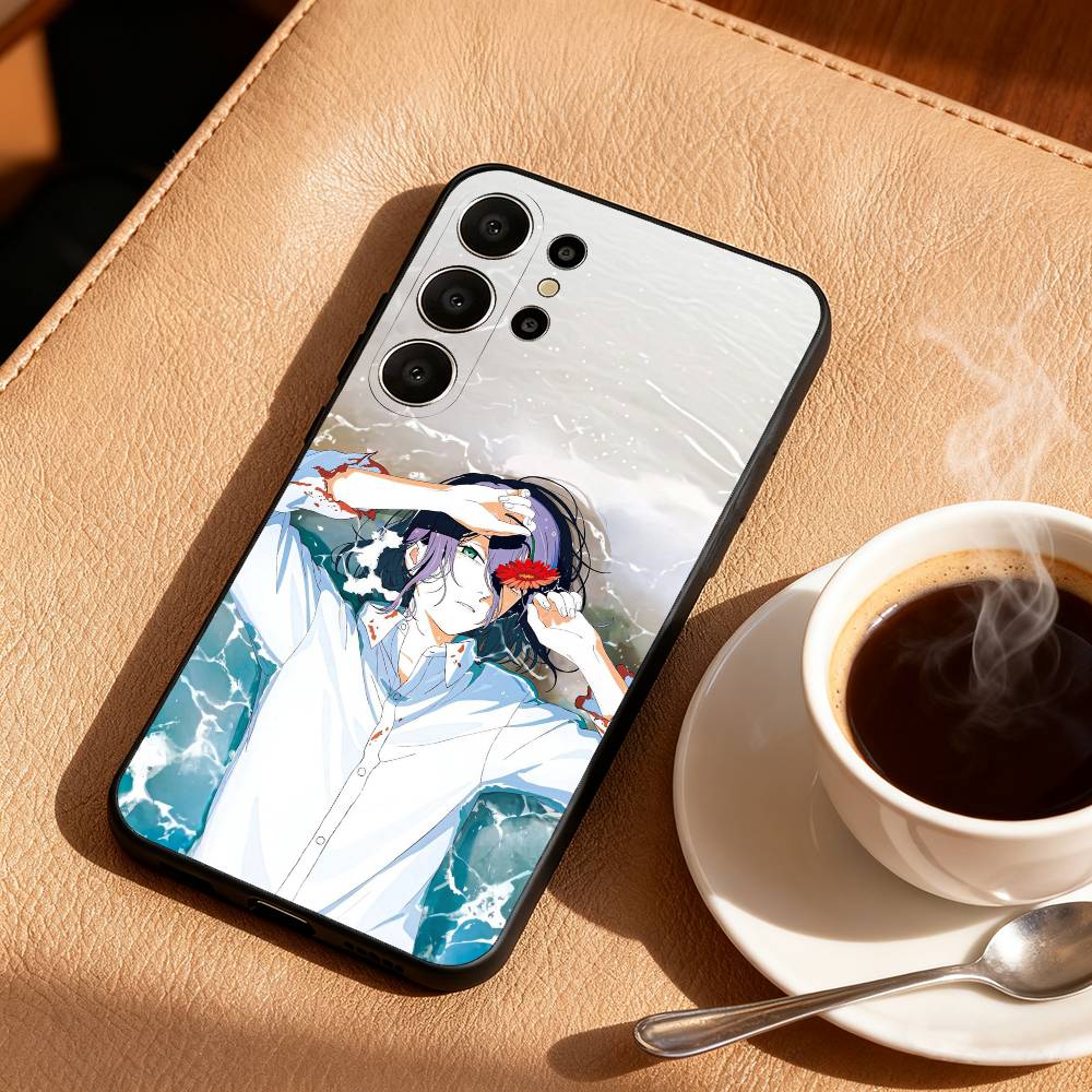 1PC C-Chainsawman Reze Arc Movie Phone Case For Samsung S26,S25,24,23,22,30,21,10,9,Ultra,Plus,Lite,FE Soft Black Case