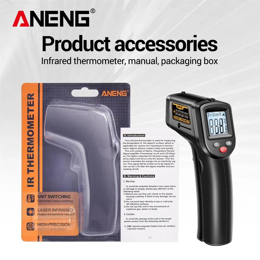 Digital Infrared Thermometer TH201 High Sensitivity Backlight Screen Laser Positioning  with High and Low Temperature Range Tools with Digital Display
